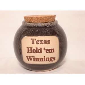  Texas Hold em Winnings Change Jar by Muddy Waters 