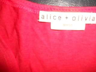 Alice + Olivia Blouson Dress Layer Skirt Poppy Red S 2  