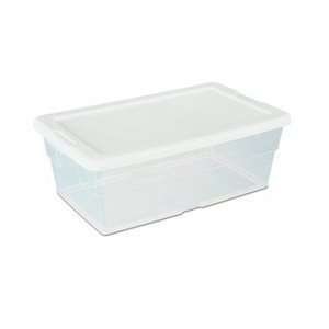  Sterilite 16428012 6 qt Storage Box/white Lid Roger 