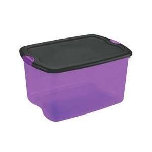 66 Quart Purple & Black Latch Box by Sterilite 