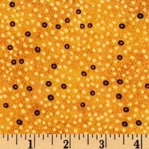  44 Wide Elusive Catch Dots Orange Fabric By The Yard 