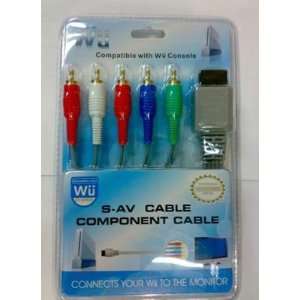   Premium Gold Plated Component AV Cable for Nintendo Wii Electronics