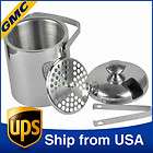   New 1300ml Double Wall Wine Champagne Ice Bucket Cooler With Tongs Lid