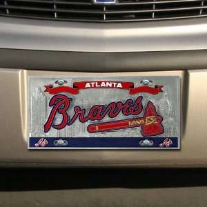  Atlanta Braves Heavy Duty Pewter License Plate Sports 