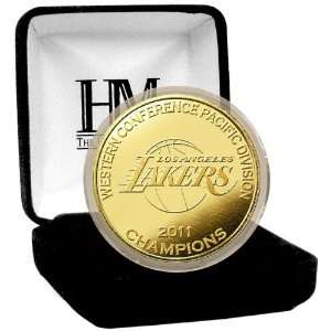  NBA Los Angeles Lakers 2011 Division Champs 24KT Gold Coin 