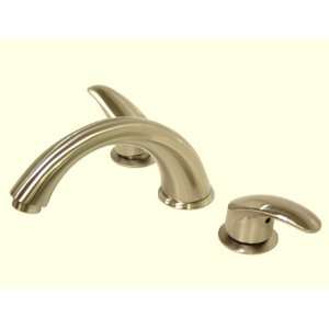   Nickel Legacy Double Handle 8 to 16 Widespread Roman Tub Filler Fauc