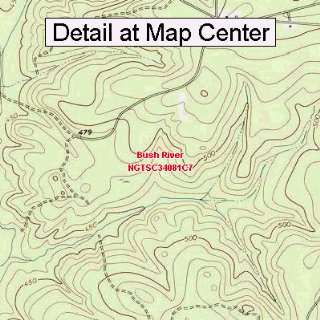   Quadrangle Map   Bush River, South Carolina (Folded/Waterproof