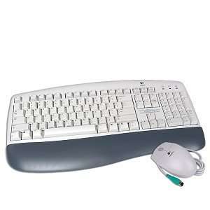  Logitech Deluxe Desktop PS/2 Keyboard and Wheel Mouse 