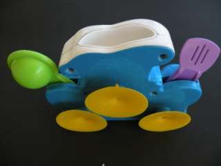 Sesame Street Cookie Monster Bathtub Toys Bath Tub Kitchen Utensils 