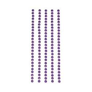  Metal Stickers Nailheads 3mm Round 125/Pkg Purple