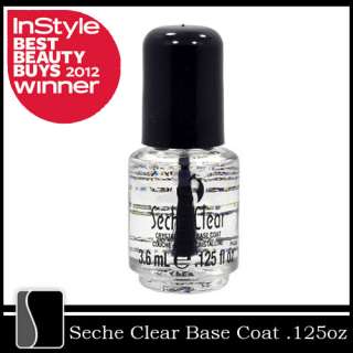 Seche .125 oz Clear Base Coat Vite Salon Quality Nail Treatment Polish 