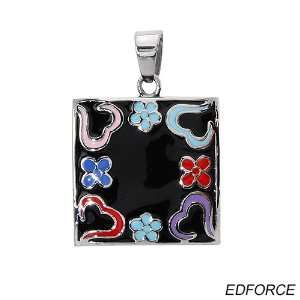 Edforce Stainless Steel Ladies Pendant. Length 39 mm. Total Item 