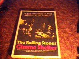 ROLLING STONES GIMME SHELTER MOVIE POSTER 71 TRI FOLD  