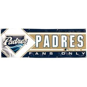 MLB San Diego Padres Banner   2x6 Vinyl 