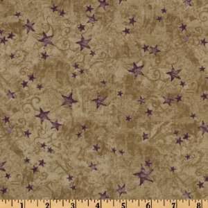  44 Wide Lilac Parade Star Antique/Purple Fabric By The 