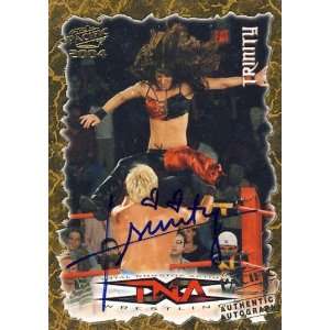  Trinity   TNA 2004 Authentic Event Used Mat Card Sports 