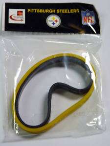 Pittsburgh Steelers 2 Rubber Wristbands New  