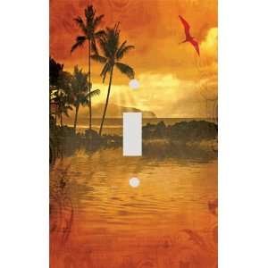 Tropical Sunset Paradise Decorative Switchplate Cover