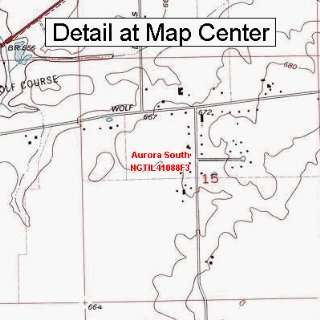   Map   Aurora South, Illinois (Folded/Waterproof)