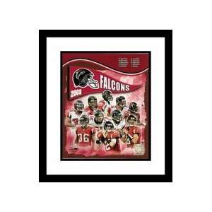  2008 Atlanta Falcons Team Composite Framed 8 x 10 