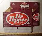 Vintage Dr Pepper Be a Pepper 8 Soda Bottle Carrier