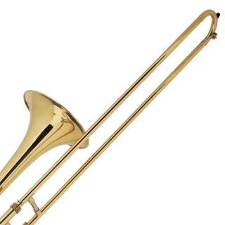   Lacquered Bb Slide Trombone for School Band +Tuner+Case+ Mouthpiece