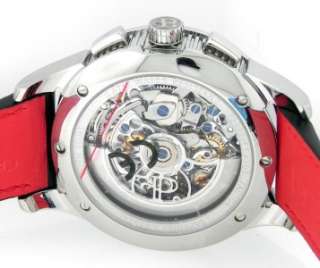   Perrelet A1010/12 Skeleton Chronograph Dual Time Diamond Watch + B & P