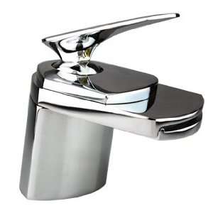 New Solid Brass Chrome Waterfall Faucet for Lavatory Bathroom Vessel 