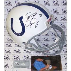 Peyton Manning Hand Signed Indianapolis Colts Full Size Helmet