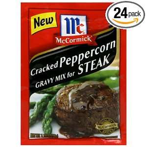 McCormick Cracked Peppercorn For Steak, 1.25 Ounce Units (Pack of 24 
