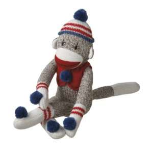   Red Americana Plush Sock Monkey Stuffed Animals 14
