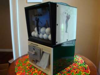 Vintage 1950s Victor *GOLF BALL* Vending Machine Coin Op Clubs 