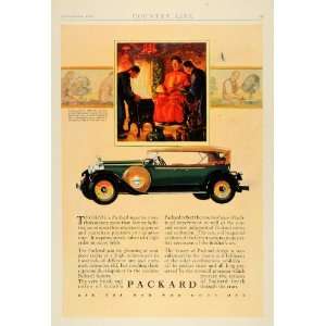 g1927 Ad Green Packard Automobile Vintage Kang hi   Original Print Ad