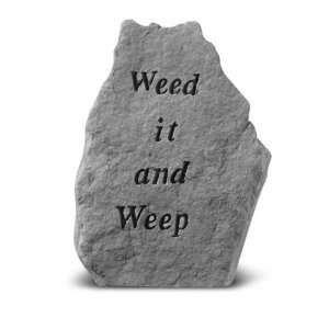   Garden Accent Stone Weed It And Weep 81920 