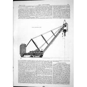  Engineering 1875 80 Ton Crane Woolwich Arsenal William 