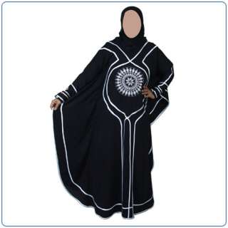   butterfly Abaya in black Farasha Jilbab islamic clothes islam malhafa