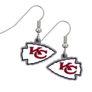  NFL Chiefs Enameled Zinc Dangle Earrings Jewelry