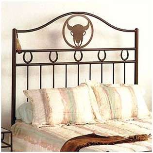 Grace Frontier Headboard Only   Size King, Metal Finish Aged Iron 