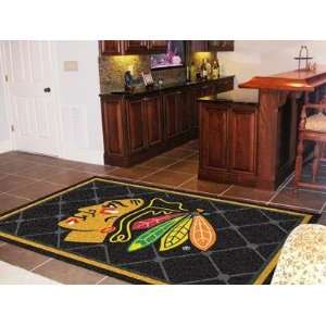  Chicago Blackhawks 5X8 ft Area Rug Floor/Door Carpet/Mat 