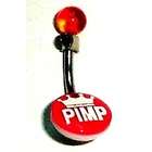   Accentz™ Belly Button Ring Navel Pimp Crown Body Jewelry 14 Gauge