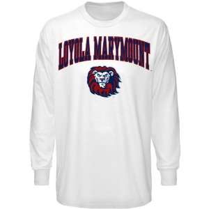  Loyola Marymount Lions White Bare Essentials Long Sleeve T 