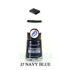  Nabi Magnetic Nail Polish   27 Navy Blue .5 oz. Beauty