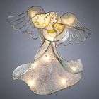 KSA 10 Lighted Angel with Trumpet Capiz Christmas Tree Topper