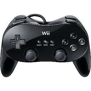 Wii Classic Controller Pro   Black  Nintendo Movies Music & Gaming Wii 