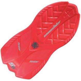 Snowslider T4 50 Inch 3D Molded Toboggan Sled Red  Fitness & Sports 