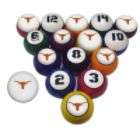 Sports Fan Products College Billiard Ball Set   Texas