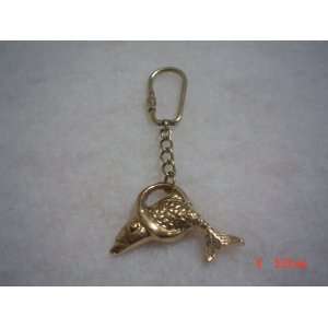  Brass Dolphin Key Chain, Made in India, 1 Item Everything 