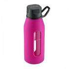   Water Bottle Features Dishwasher Safe Reusable Silicone Jacket Glass