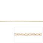 Palm Beach Jewelry Gold Elongated Curb Link Ankle Bracelet
