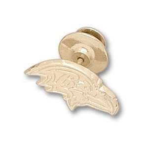  Baltimore Ravens Profile Logo 3/8 Lapel Pin   10KT Gold 